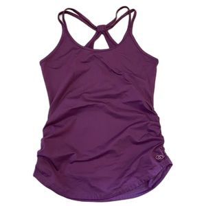 Calia by Carrie Underwood Flow Athletic Tank Top Plum Purple Size S